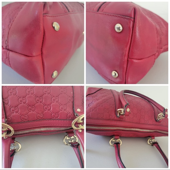 Gucci Guccissima Lovely Heart Red Tote - Picture 7 of 7